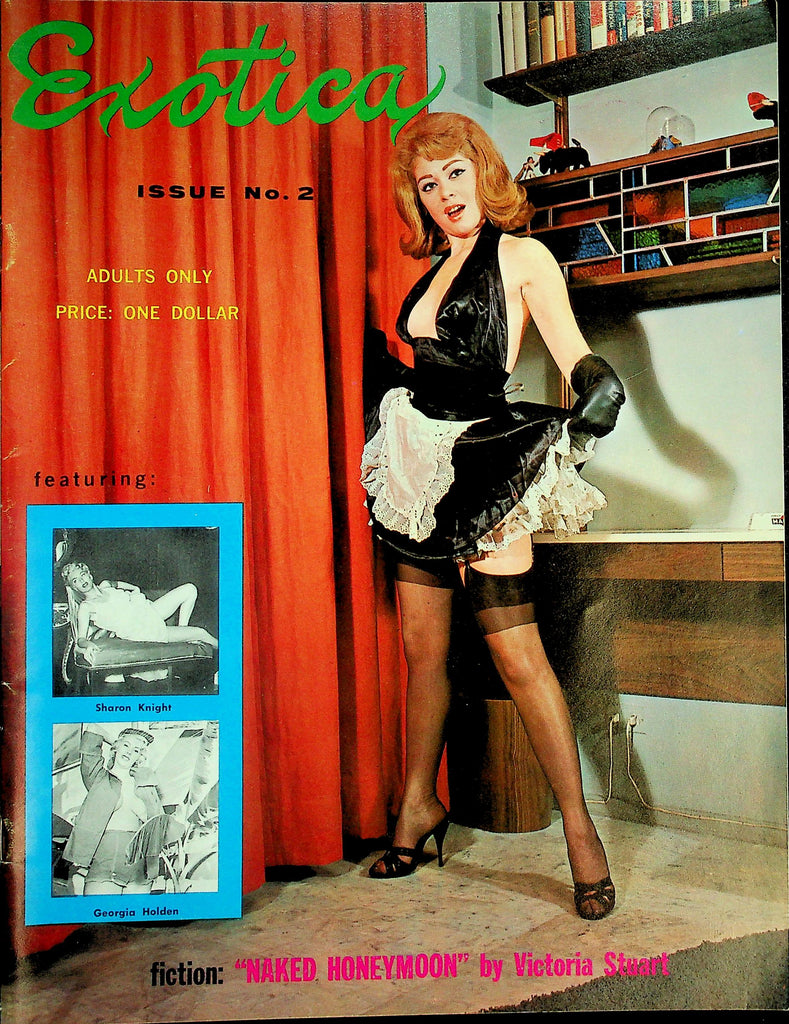 Exotica Magazine  Covergirl Caryl Sutton  Featuring: Sharon Knight and Georgia Holden  #2 1960's   092926lmp-GSC