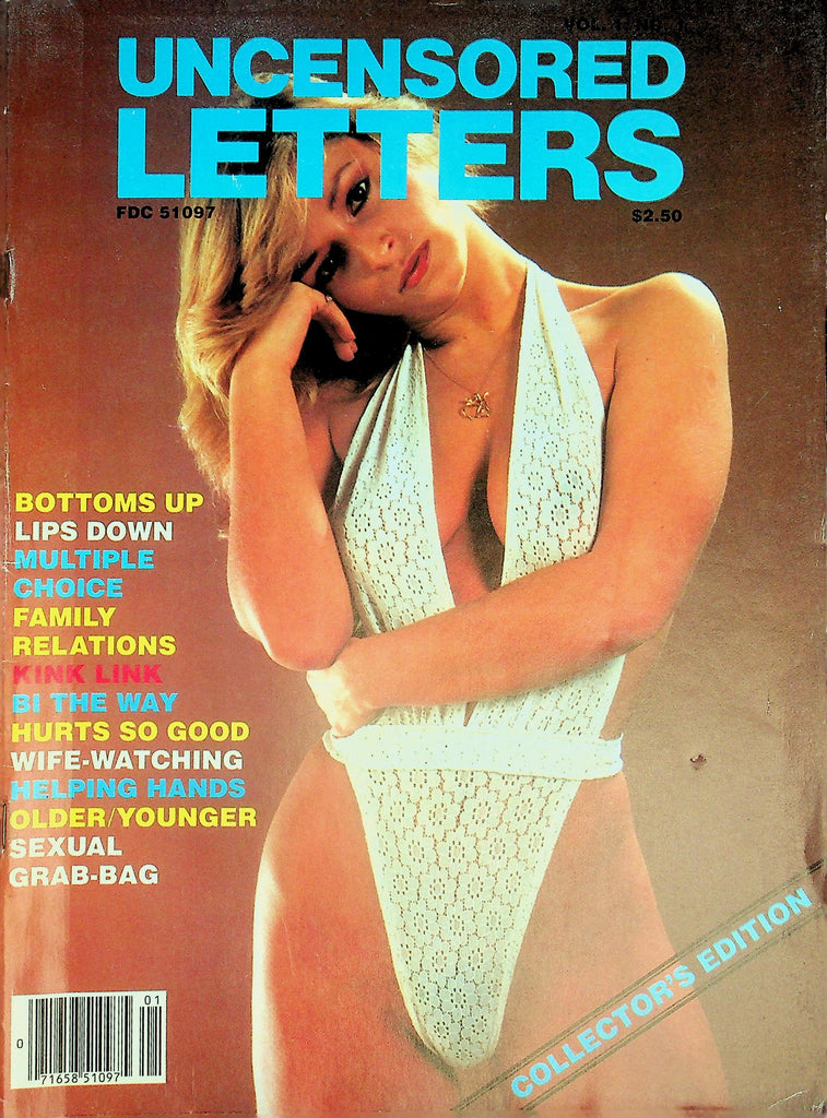 Uncensored Letters Magazine  Bottoms Up Lips Down, Hurts So Good & More! vol.1 #1  1983 Collector Edition   051726lmp