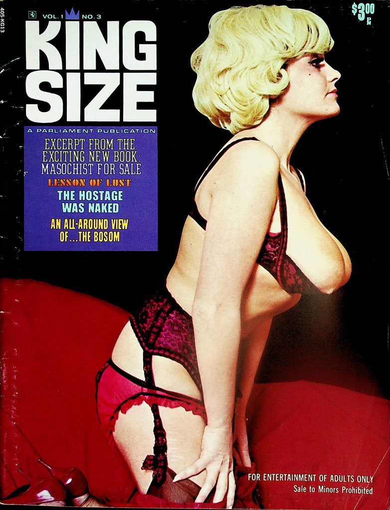 King Size Busty Magazine  Paula Page  vol.1 #3  1970 Parliament Publication     022124lm-p