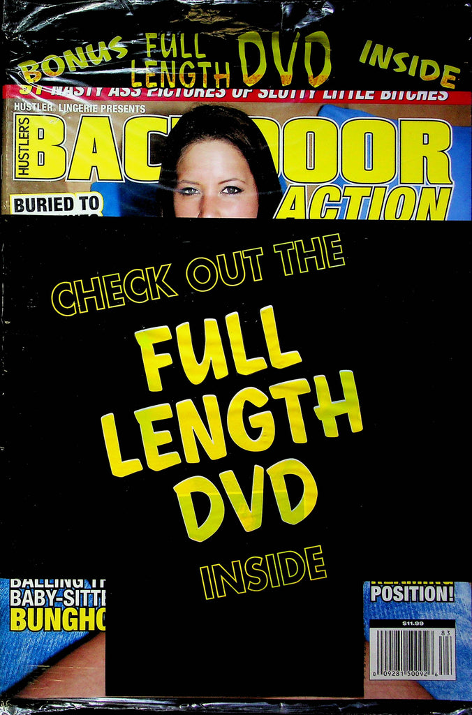 Hustler's Backdoor Action Magazine Buried To The Nuts SEALED W/DVD 082823RP