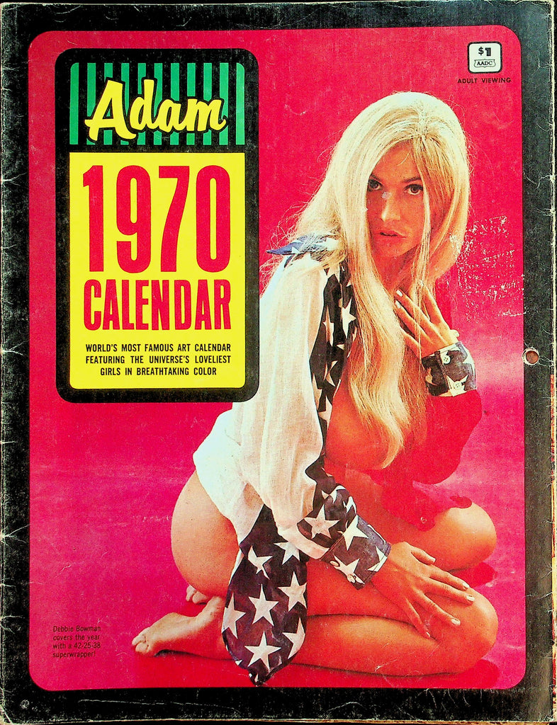Adam 1970 Wall Calendar  Uschi Digard on cover only - Many Beautiful Girls!    061326lmp-GSC