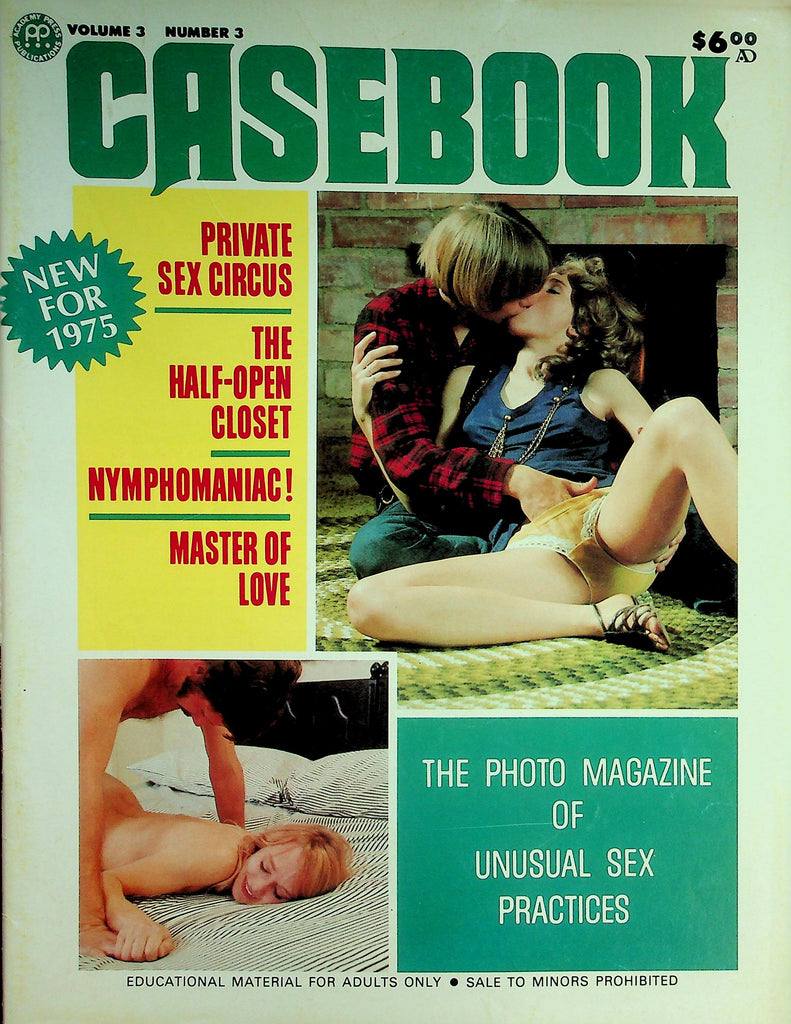 Casebook Magazine Of Unusual Sex Practices  Private Sex Circus, Nymphomaniac, Half-Open Closet  vol.3 #3  1975 082126lmp-GSC