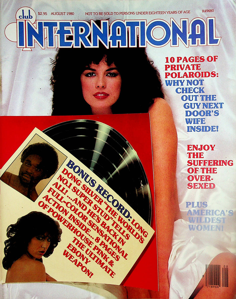 Club International Magazine  Long Dong Silver w/ Record   August 1980     030124lm-p