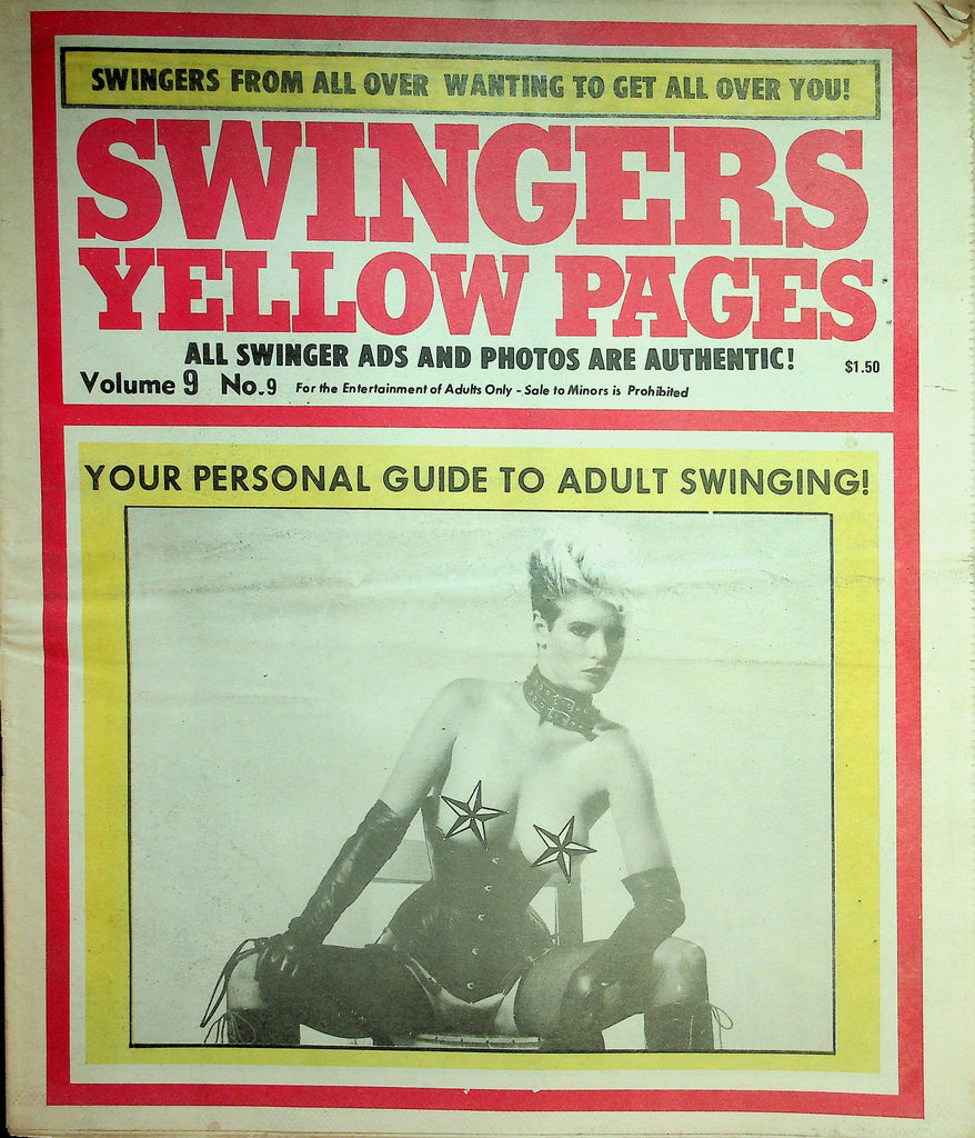 Swingers Yellow Pages Adult Newspaper vol.9 #9  1970's    090726lmp-GSC