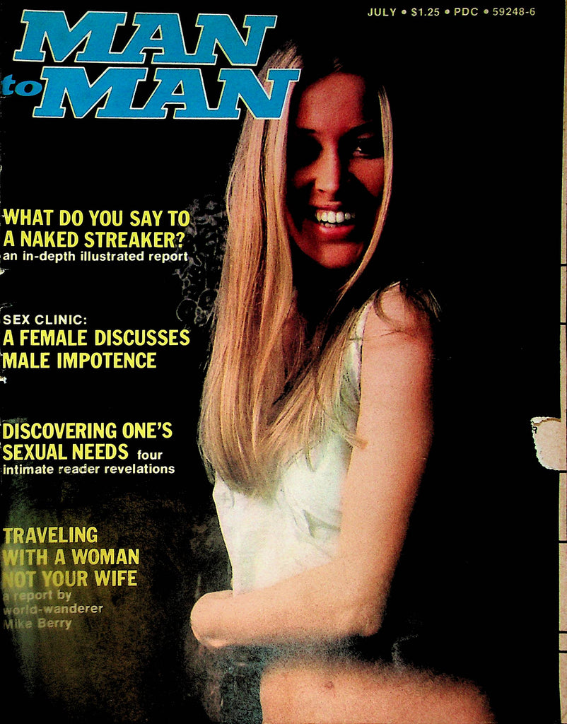 Man To Man Magazine  Cover and Centerfold Girl Lydia July 1974   041224lm-p