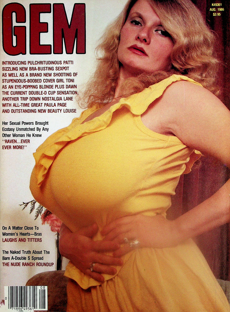 GEM Vintage Magazine  Titanic Toni / Paula Page   August 1986    062625lm-p