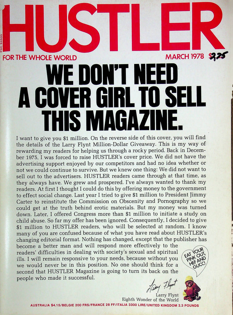 Hustler Magazine Racehorse Haynes March 1978 102124RP