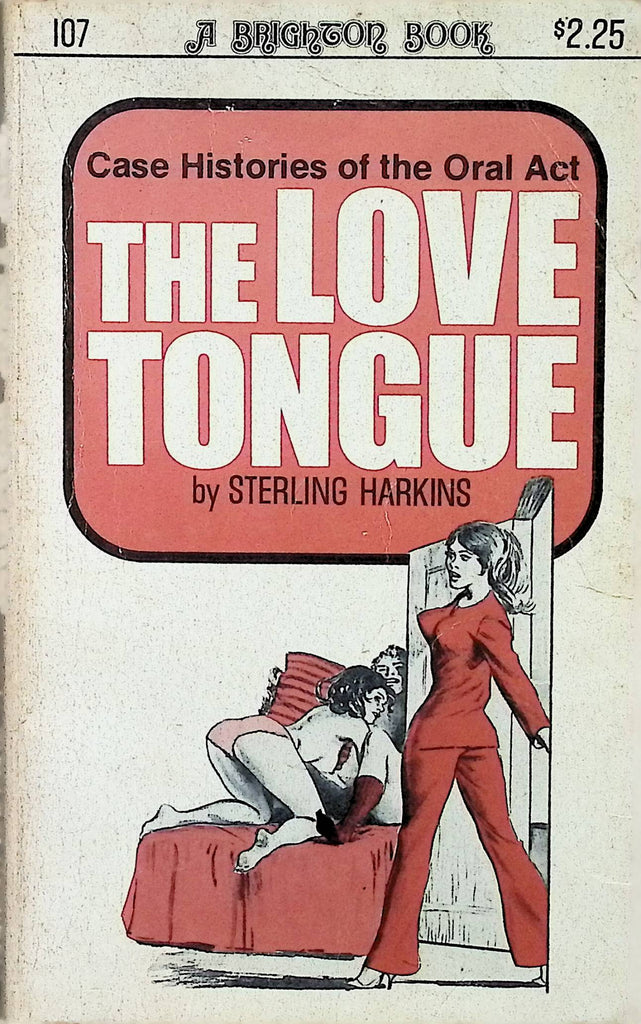The Love Tongue by Sterling Harkins 1970s 107 Brighton Book Adult Erotic Paperback Novel-060324AMP