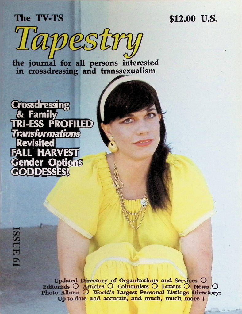 The TV-TS Tapestry Direcory Magazine 1980s Cross-Dressing Gender Options 091426LLP2