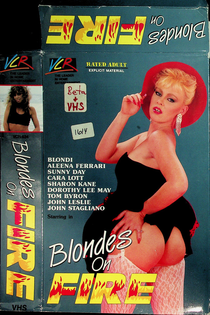 Blondes On Fire with Blondi Aleena Ferrari Sunny Day Adult VHS VCR 061226NAVHS-7