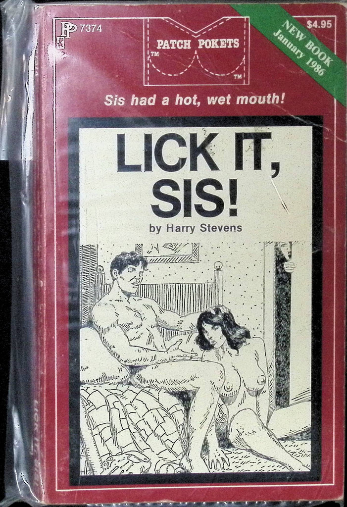 Lick It, Step-Sis by Harry Stevens January 1986 Pokets Book Greenleaf Classics Adult Novel-042324AMP