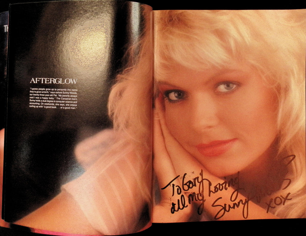 Sunny Woods AUTOGRAPHED inside Penthouse February 1992 Magazine w/COA 010526AMP