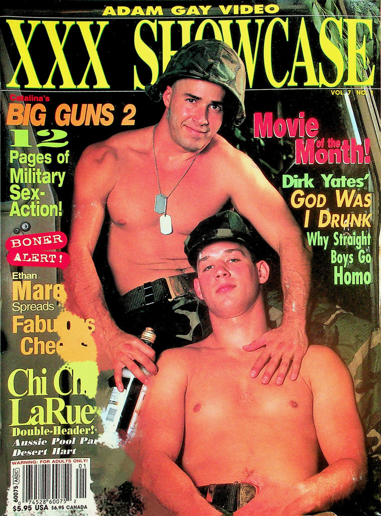 Adam Gay Video XXX Showcase Magazine  Cover Guys Dean Phoenix & Tom Adams  vol.7 #1  July 1999    042026lmp