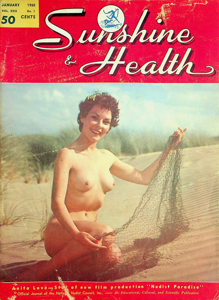 Sunshine & Health Nudist Magazine  Honeymoon Nudist Style  January 1960    012426lmp