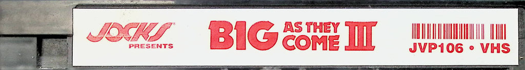 Big As they Come 3 JVP106 Chad Johnson, Jason Branch, Jeremy Jordan Jocks Gay Male VHS 100324AMPVHS