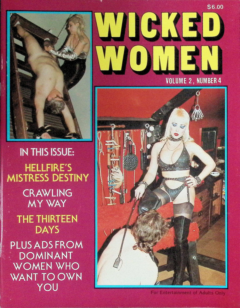 Wicked Women Magazine Vol 2 #4 1980s Dominent Women, Hellfire's Mistress Destiny   101026LLP
