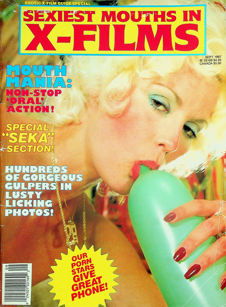 Sexiest Mouths In X-Films Magazine  Special "Seka" Section / Non-Stop Oral Action!   September 1987  041826lmp