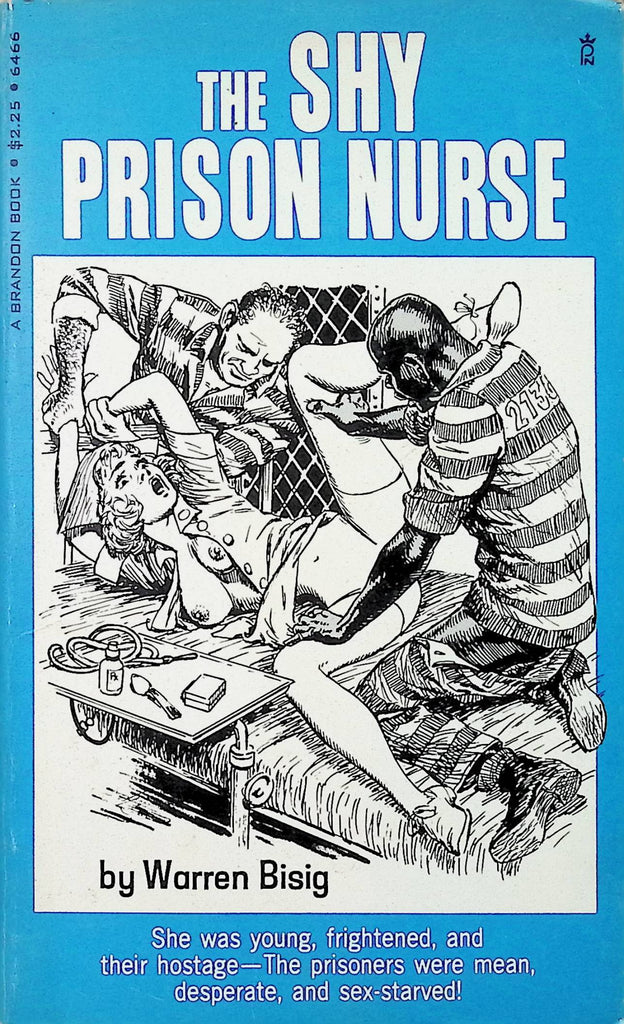 The Shy Prison nurse by Warren Bisig Brandon Book 6466 1975 Adult Paperback Novel-081524AMP