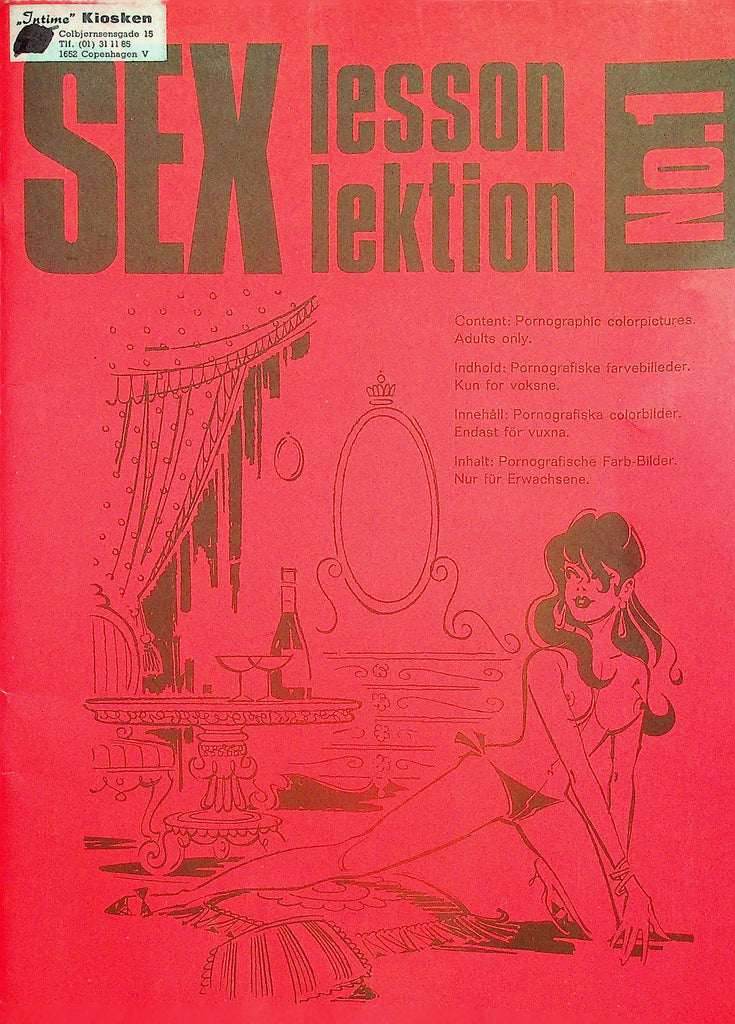 Sex Lesson International Digest  #1  1960's  Sweden      040926lmp