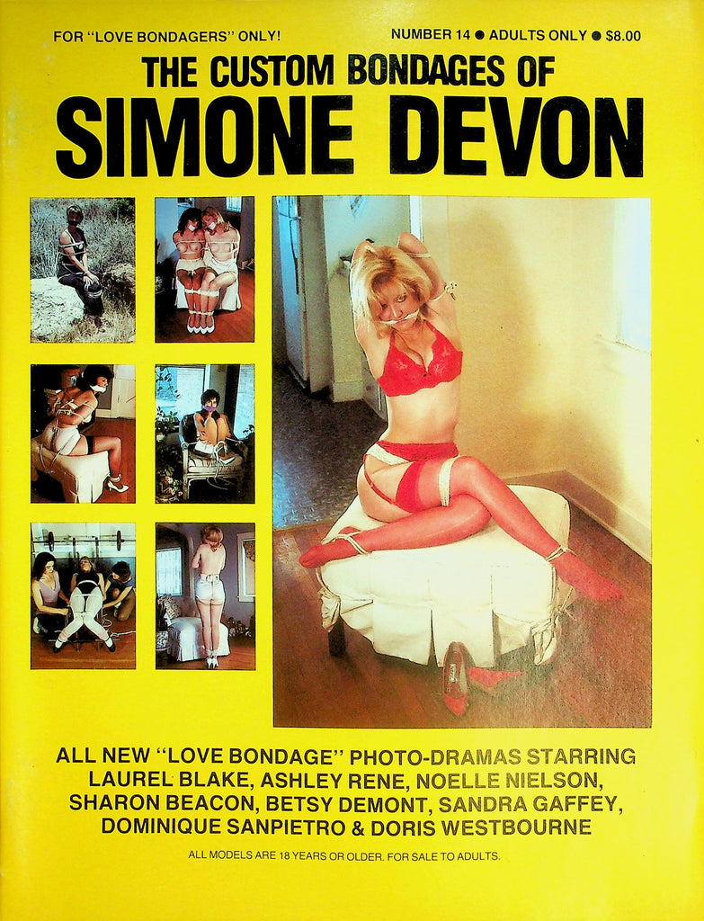 The Custom Bondages Of Simone Devon Magazine  Laurel Blake, Ashley Rene & More!  #14 1990  052726lmp-GSC