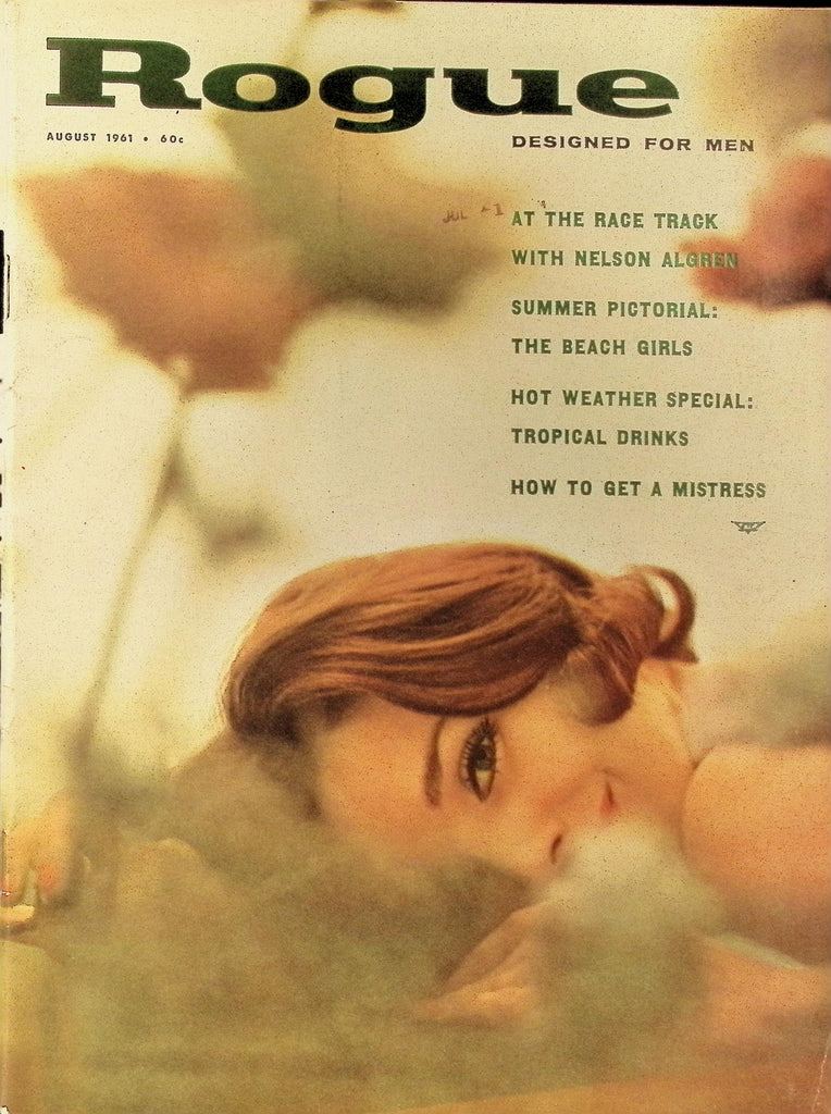 Rogue Magazine August 1961 Nelson Algren The Beach Girls 122425AMP