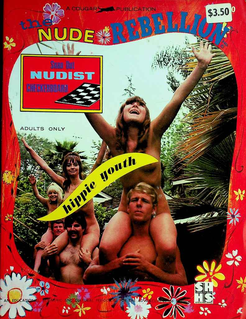 The Nude Rebellion Nudist Magazine  Hippie 18+ Youth Fun / with Checkerboard   #6  1967     070926lmp-GSC