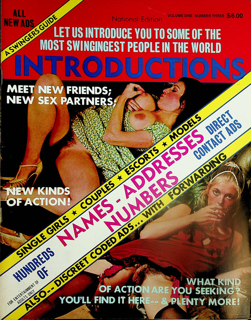 Introductions Swingers Guide Contact Magazine   vol.1 #3  1970's   032924lm-p