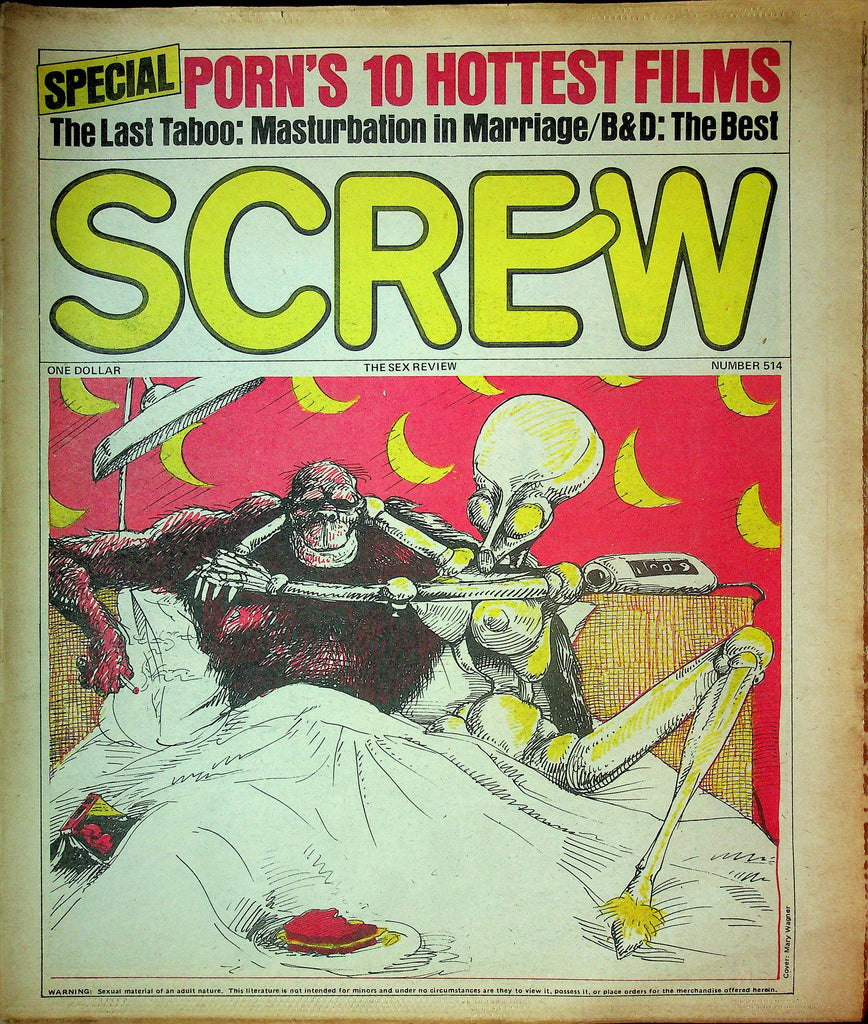 Screw Men's Newspaper B&D The Best No.514 January 8 1979 061124OSRP