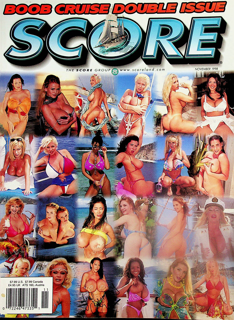 Score Boob Cruise Double Issue   Autographed by Casey James & Summer Leigh w/COA  November 1998     111224lm-p