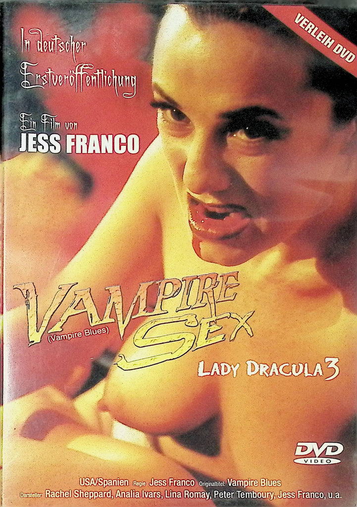 Vampire Sex Lady Dracula 3 DVD Rachel Sheppard, Lina Romay, Analia Ivars Country Code 2  Jess Franco 032624tsdvd