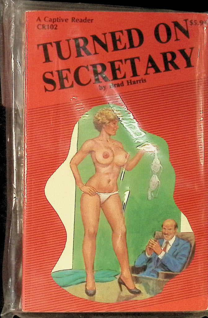 Turned on Secretary by Brad Harris CR102 1990s Greenleaf Classics Adult Paperback Novel 072325AMP