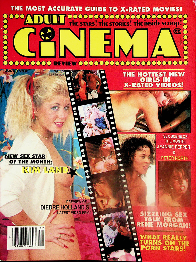 Adult Cinema Review Magazine  Kim Land, Diedre Holland, Jeannie Pepper & Peter North  July 1990   112224lm-p