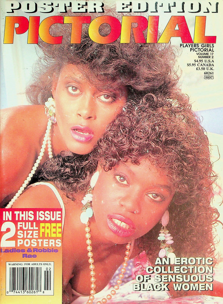 Pictorial Players Girls Poster Edition Magazine  Erotic Collection Of Sensuous Black Women - Cover Lady Stephanie & Robie  vol.17 #2 1996     032026lmp