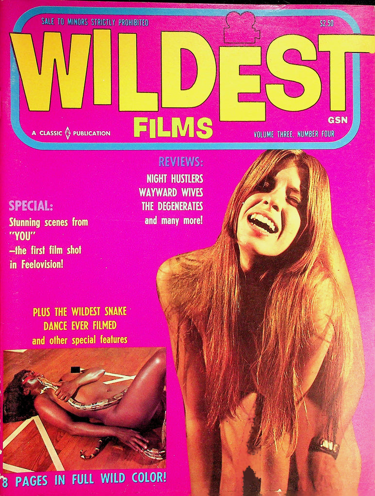Wildest Films Magazine  Orgy Of The Golden Nudes / Night Hustlers  vol.3 #4 1968  092226lmp-GSC