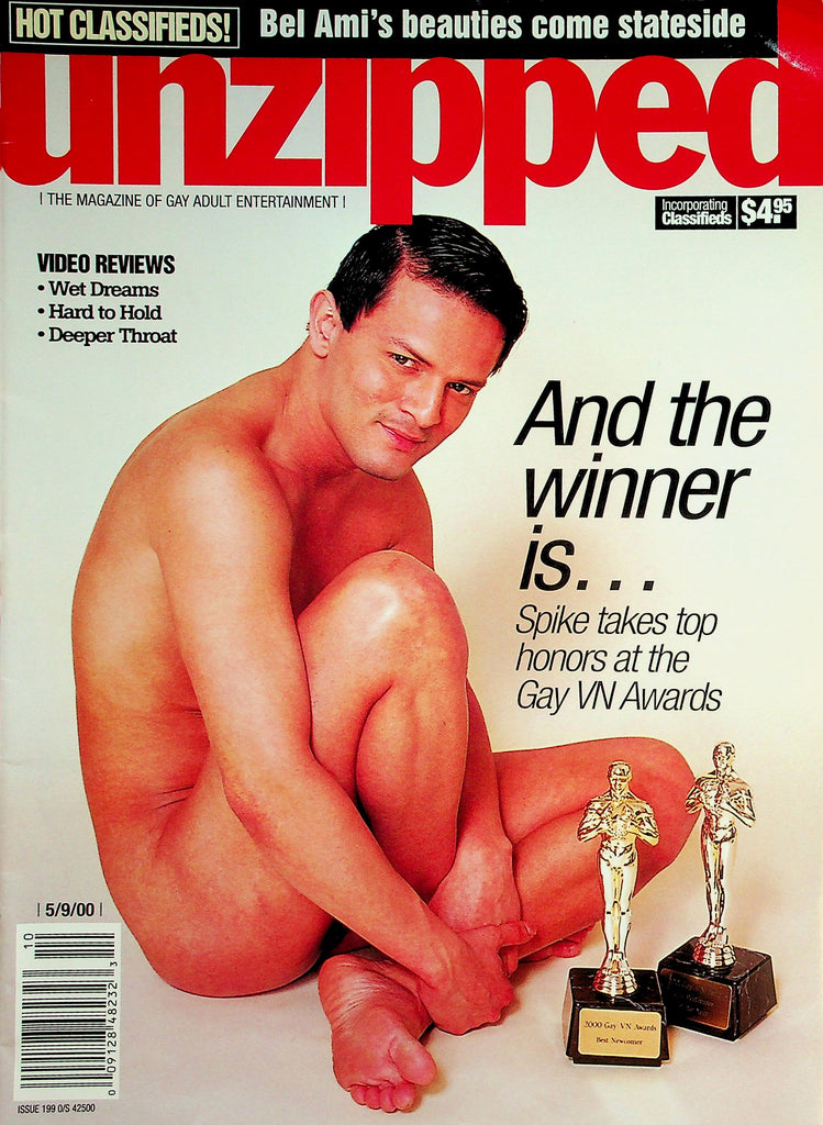 Unzipped Gay Magazine   Cover Guy Spike Takes Top Honors At The Gay VN Awards  05/09/00    040226lmp