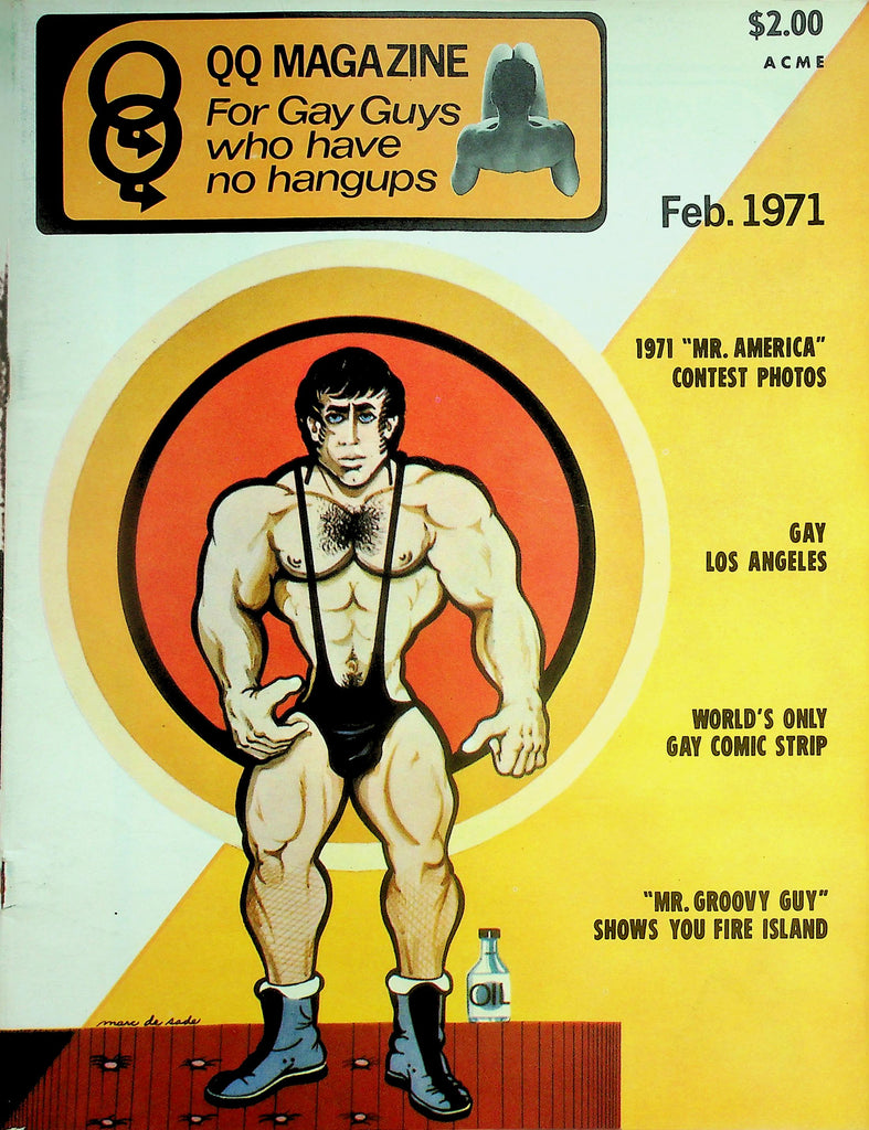 QQ Queens Quarterly For Gay Guys Who Have No Hangups Magazine  Mr. America Contest Photos / Gay Los Angeles  February 1971    102126lmp-GSC