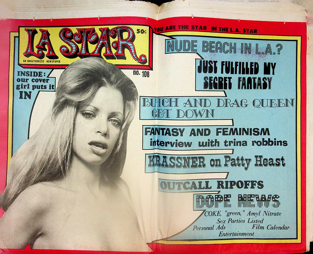 LA Star Unauthorized Adult Newspaper  Covergirl Lollie  #108  1970's   102324lm-p