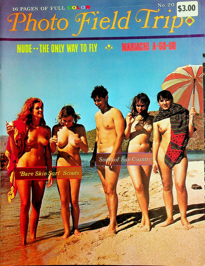 Photo Field Trip Nudist Magazine   Bare Skin Surf Scouts / South Of Sun Country #20 1967    071226lmp-GSC