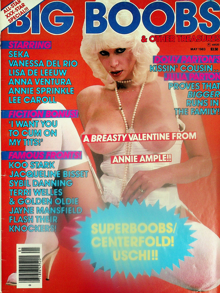 Big Boobs Magazine  Centerfold Uschi Digard / Seka, Vanessa Del Rio, Lisa De Leeuw  May 1983   101625lm-p