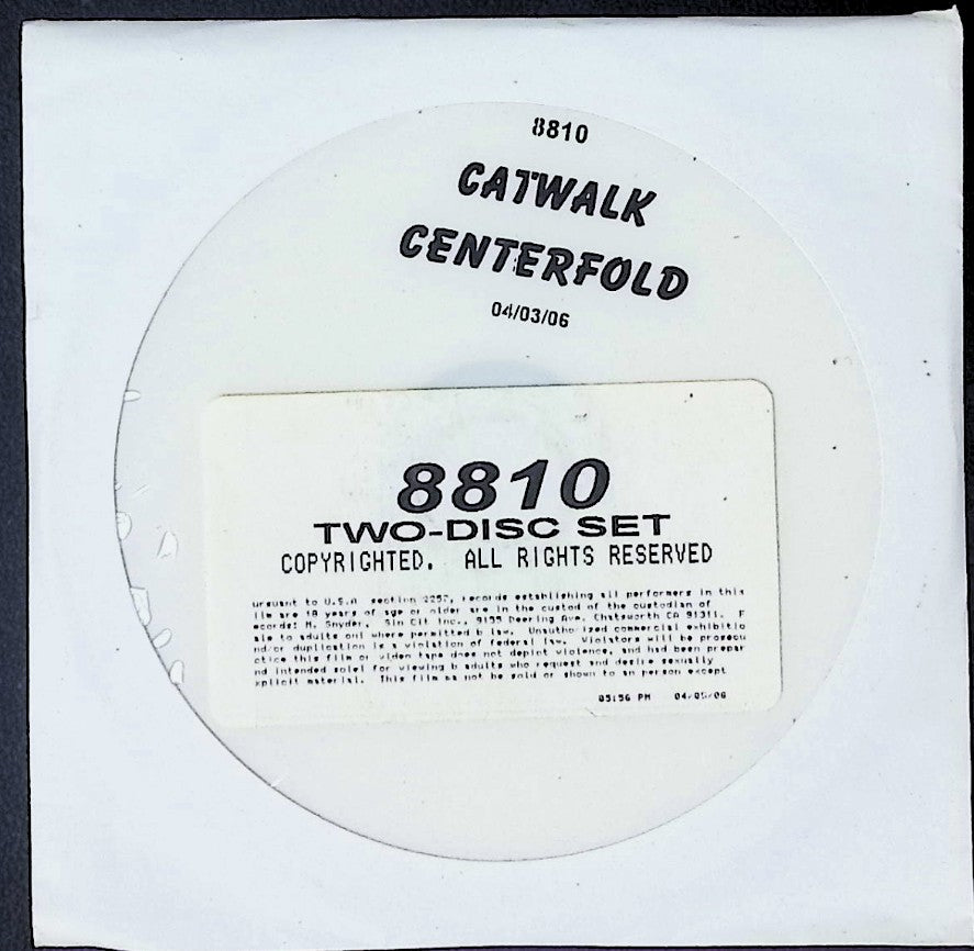 Catwalk Centerfold Double Sided Adult DVD #8810 022026AKDVD-A20