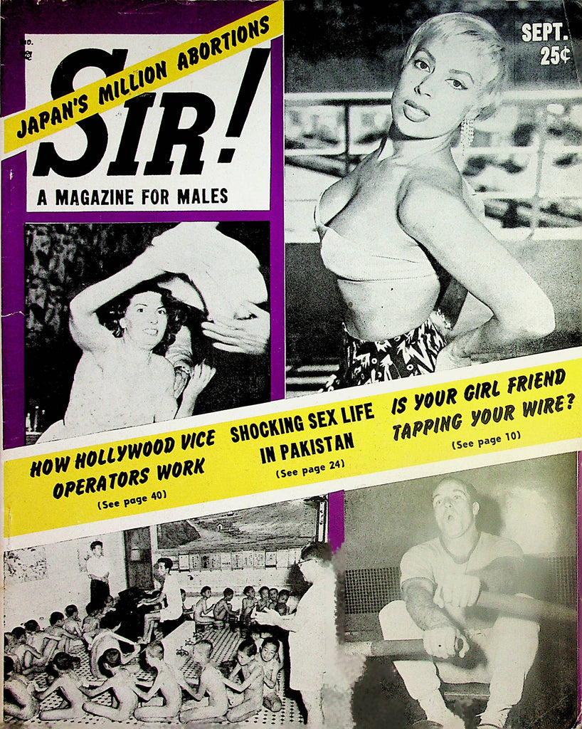 Sir! Vintage Magazine   Shocking Sex Life In Pakistan   September 1955         041124lm-p