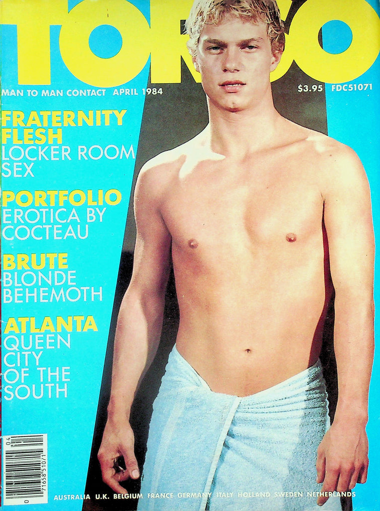 Torso Gay Magazine  Fraternity Flesh Locker Room Sex  April 1984     122525lmp