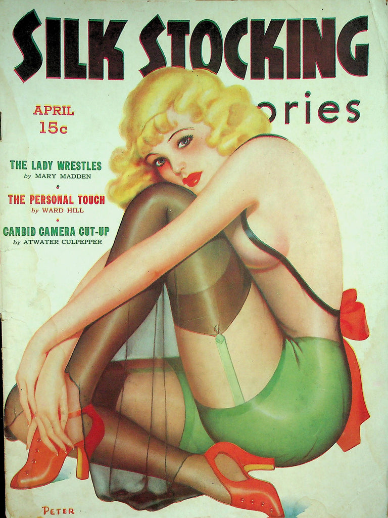 Silk Stocking Stories Vintage Magazine   The Lady Wrestles / The Personal Touch  April 1937    012926lmp