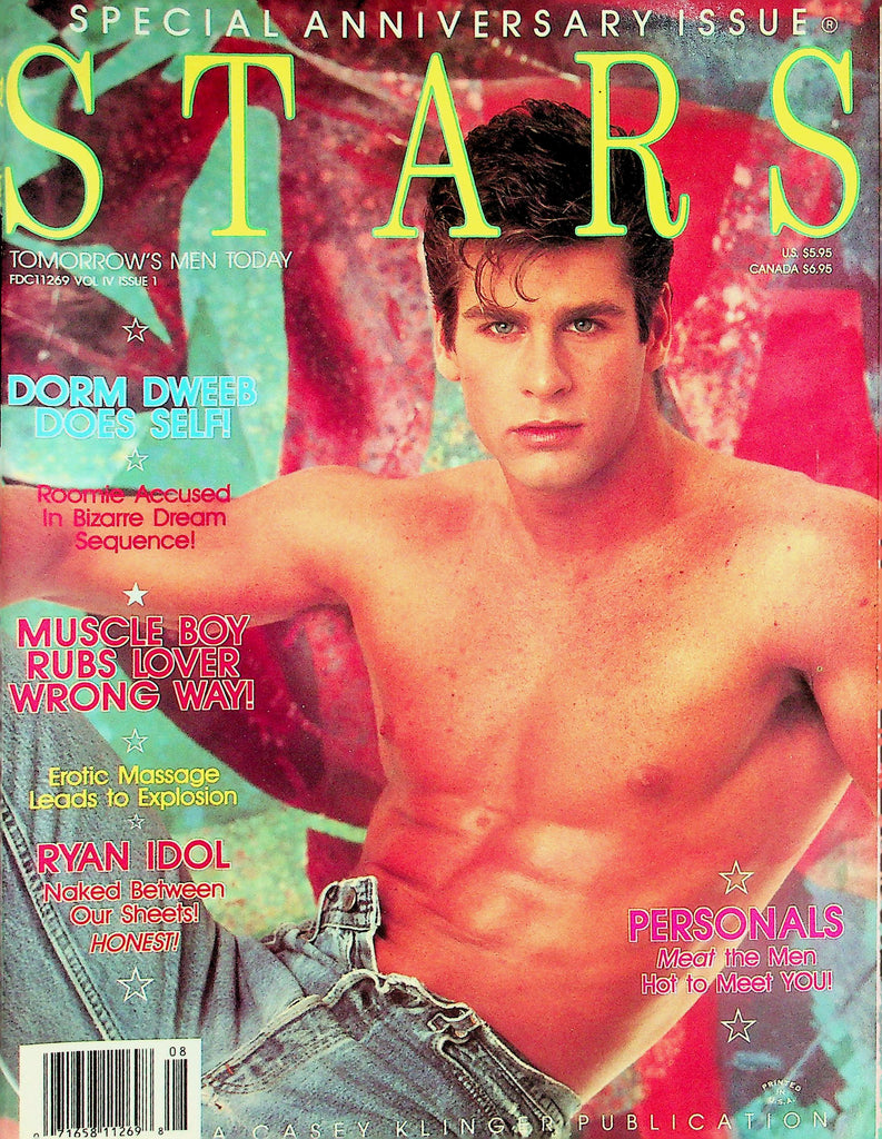 Stars Gay Magazine  Cover Guy Ryan Idol   vol. IV #1 1990 Special Anniversary Issue    041726lmp