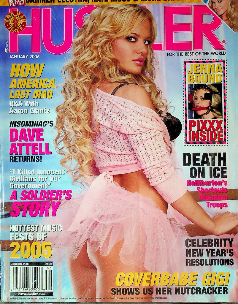 Hustler Magazine Gigi January 2006 SEALED W/DVD 011624RP