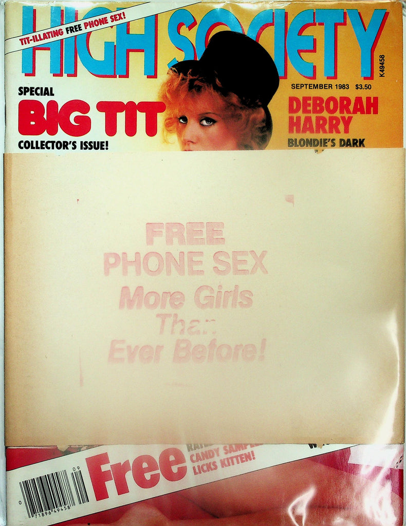 High Society Magazine  Big Tit Collector Issue!  Candy Samples & Kitten Natividad  September 1983    113025lmp