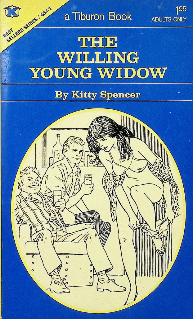 The Willing Young Widow by Kitty Spencer Tiburon Book 654-T 1972 Adult Erotic Paperback Novel-060424AMP