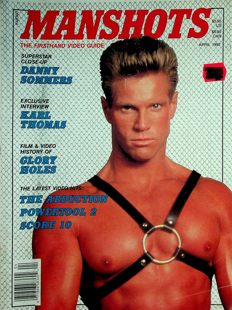 Manshots Gay Magazine  Cover Guy Dolph Knight  April 1992     052526lmp-GSC