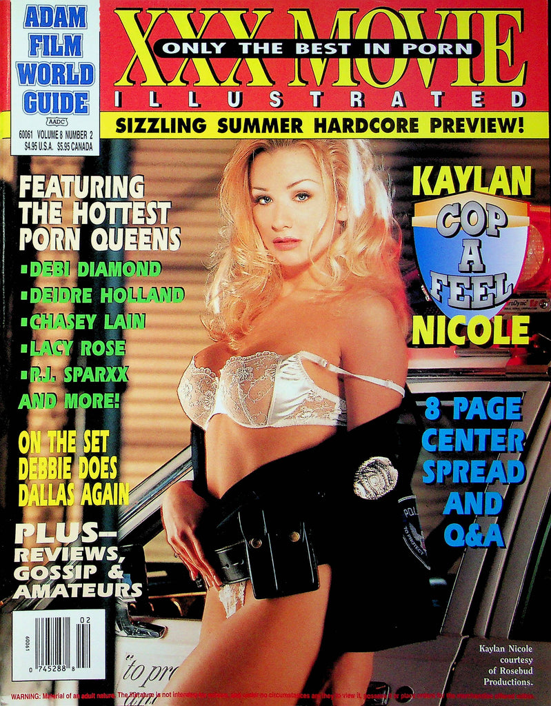 Adam Film World Guide XXX Movie Illustrated Magazine Kaylan Nicole & Debi Diamond Vol.8 No.2 052423RP