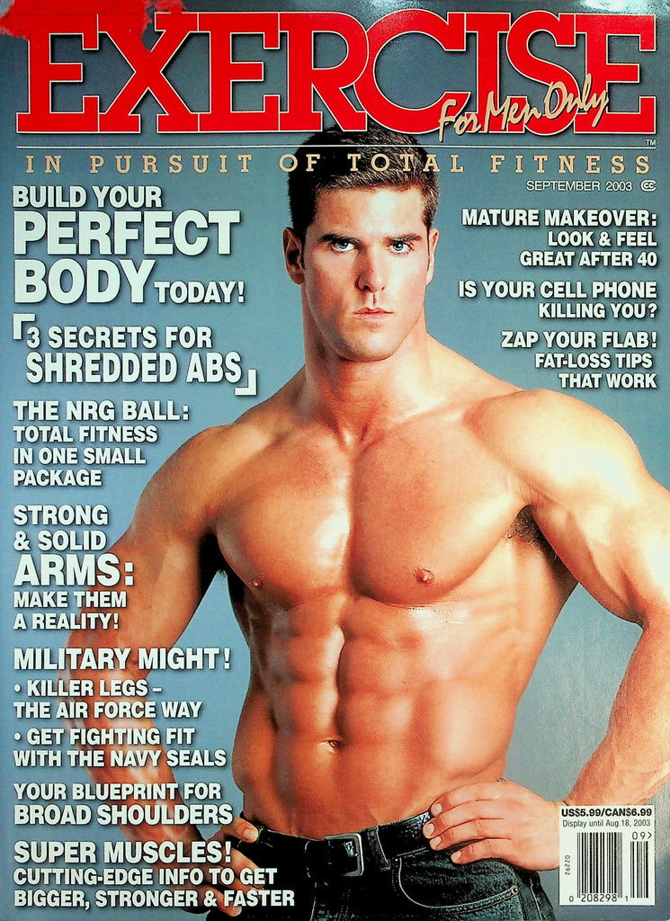Exercise For Men Only Magazine  In Pursuit Of Total Fitness - Build Your Perfect Body!   September 2003      050426lmp